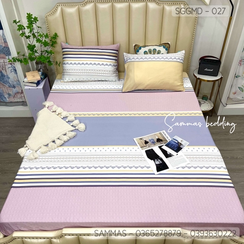 Set ga gối Modal - kẻ ngang  - SGGMD-027