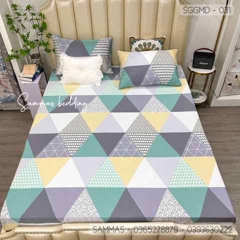 Set ga gối Modal - họa tiết tam giác  - SGGMD-031