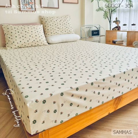 Set ga gối cotton - Ong nhí - SGGCT304