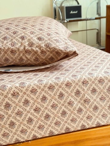 Set ga gối Linen - Hoa Vintage - SGGL62
