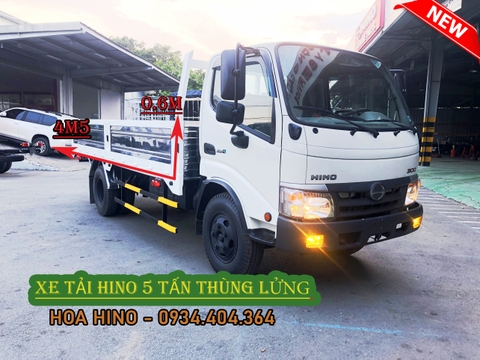 Hino 5 tấn| Xe tải Hino 5 tấn thùng lửng chính hãng, giá rẻ