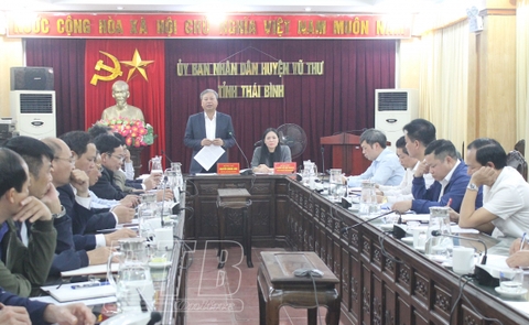 Giải quyết khó khăn công tác giải phóng mặt bằng các dự án trọng điểm tại huyện Vũ Thư, Tỉnh Thái Bình