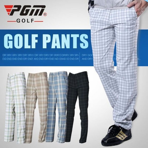 Review quần golf nam caro PGM GOLF PANTS – KUZ003