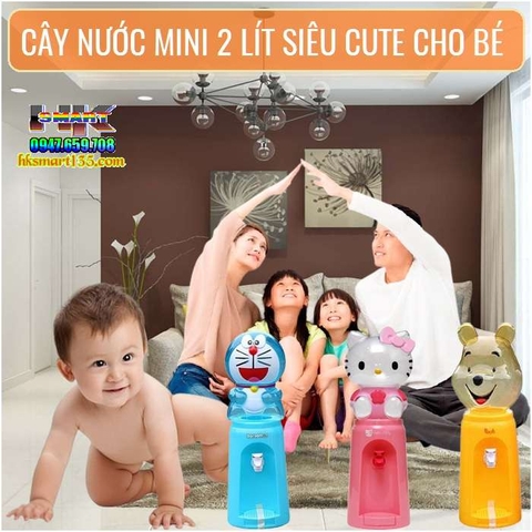 CÂY NƯỚC MINI 2 LÍT HỌA TIẾT SIÊU KUTE CHO BÉ