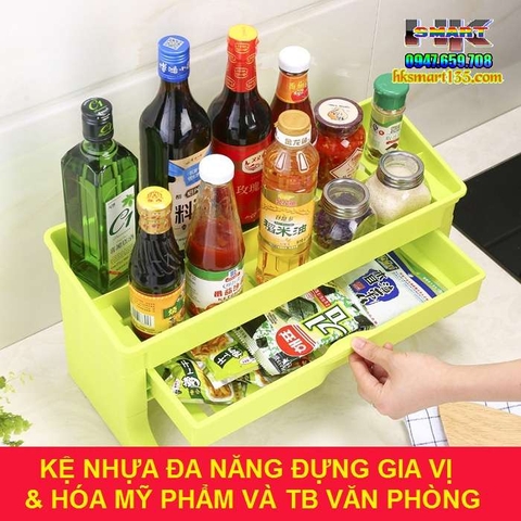 SẬP HẠ GIÁ- KỆ NHỰA ĐA NĂNG ĐỰNG GIA VỊ, HÓA MỸ PHẨM VÀ TB VĂN PHÒNG
