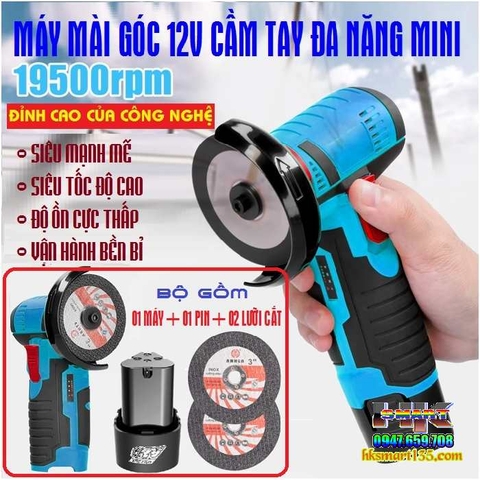 MÁY MÀI GÓC 12V CẦM TAY ĐA NĂNG MINI- ĐỈNH CAO CỦA CÔNG NGHỆ