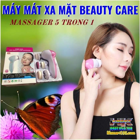 MÁY MÁT XA MẶT CẦM TAY BEAUTY CARE MASSAGER 5 TRONG 1