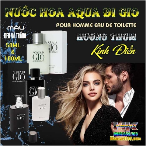 NƯỚC HOA AQUA ĐI GIO POUR HOMME EAU DE TOILETTE 100ML-HƯƠNG THƠM KINH ĐIỂN