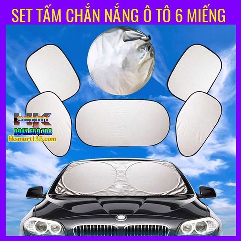 SET TẤM CHẮN NẮNG Ô TÔ 6 MIẾNG