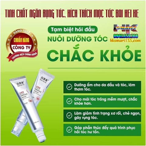 TINH CHẤT NGĂN RỤNG TÓC, KÍCH THÍCH MỌC TÓC BAI HEI KE DẠNG LĂN DỄ SỬ DỤNG
