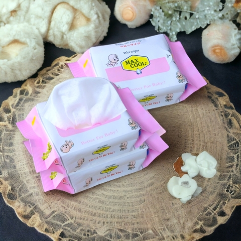 1 gói khăn ướt 30 tờ MAX COOL - Có hương