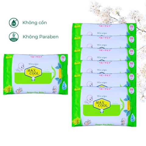 160 gói 10 tờ Max Cool - không hương