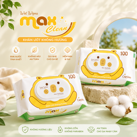 MAX CLEAN 100 tờ - không hương