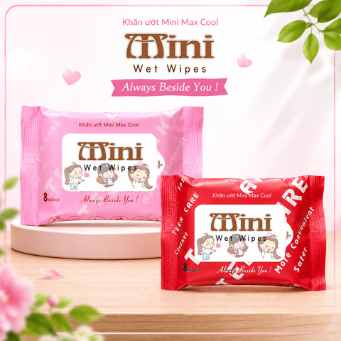 20 gói 8 tờ Khăn ướt Mini Max Cool