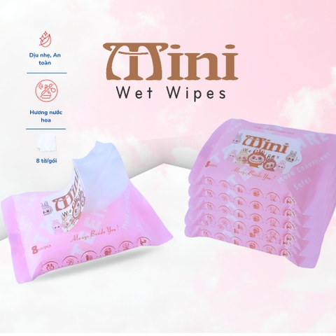 20 gói 8 tờ Khăn ướt Mini Max Cool