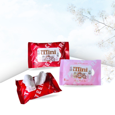 20 gói 8 tờ Khăn ướt Mini Max Cool