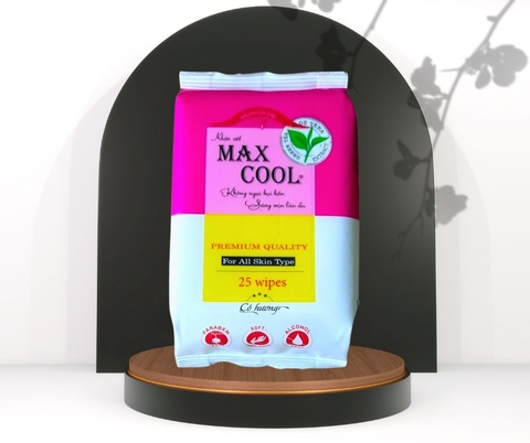 1 gói khăn ướt 25 tờ MAX COOL - có hương