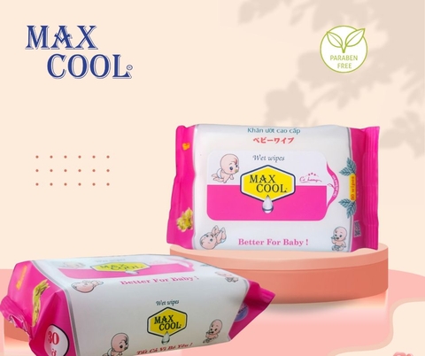 1 gói khăn ướt 30 tờ MAX COOL - Có hương