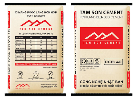Xi măng Tam Sơn: Dòng xi măng được tin dùng 2021