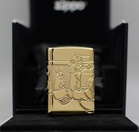 Zippo Gold Plated Amor { Quý Cô Quyến Rũ ] Kỉ Niệm 80 Năm