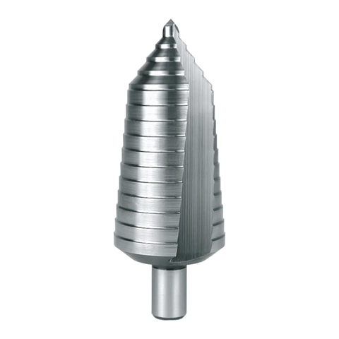 Mũi khoan bước RUKO 101097 HSS 6–40 mm, 16 bậc khoan, rãnh thẳng, chuôi 13 mm