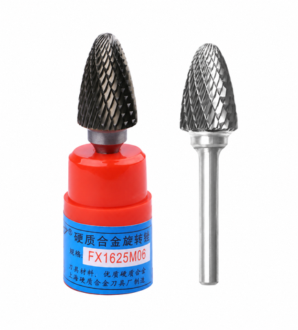 Mũi mài hợp kim FX1625M06 dạng cây đầu bo, đường kính 16 mm, chuôi 6 mm