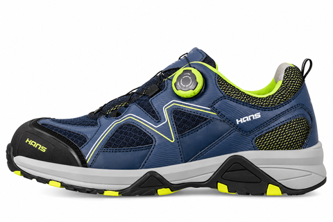 Giày bảo hộ Hans HS-77 DAVINCH4 màu xanh navy, thấp cổ khóa xoay cách điện