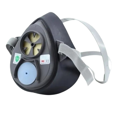 Mặt nạ phòng độc 3M 3100 3200 cỡ nhỏ vừa, một vị trí lắp phin lọc phía trước.