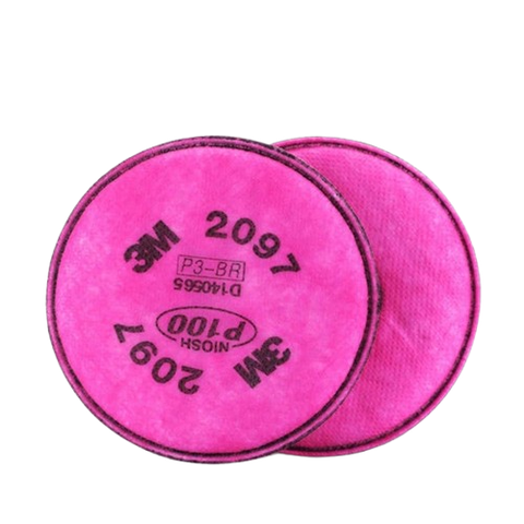 Phin lọc bụi 3M 2097 P100 dạng đĩa màu hồng tím