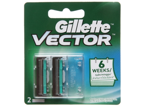 Bộ 2 lưỡi dao cạo râu Gillette Vector