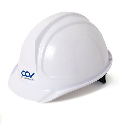 Mũ COV trắng mặt vuông COVH-301091