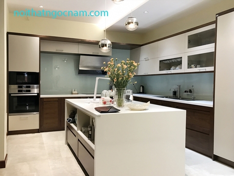 Tủ bếp acrylic cao cấp hiện đại