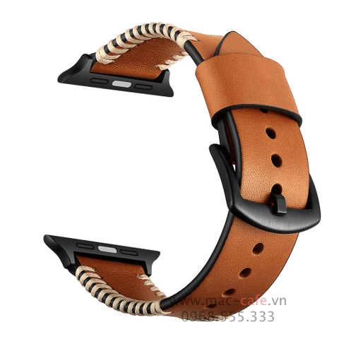 Dây da thật cho Apple Watch (chỉ trắng)