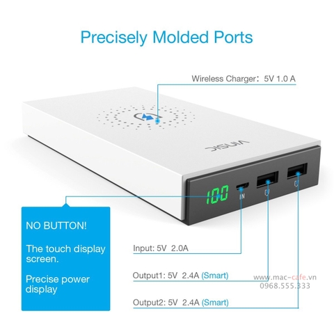Pin dự phòng - Đế sạc không dây Vinsic 12000mAh