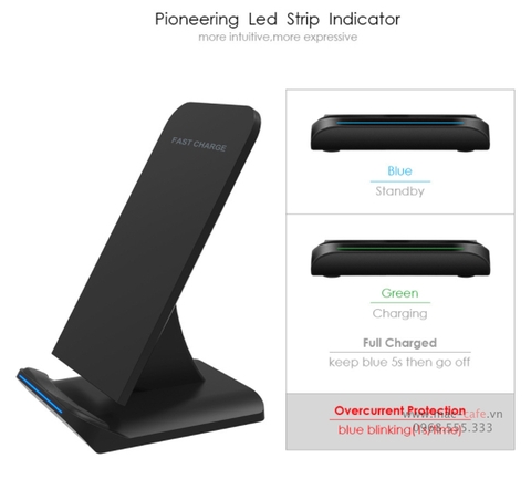 Dock sạc không dây G100 Fast Charger - 2 Coils