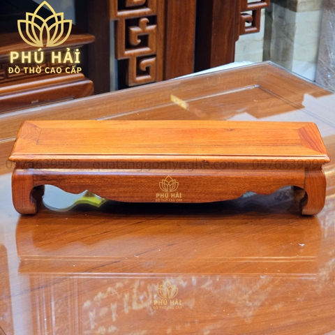 Đế Gỗ Hình Chữ Nhật Kê Khung Ảnh , Đôn Dài Kê tượng đồ phong thủy