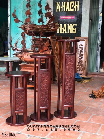 Đôn gỗ tròn kê tượng giá rẻ
