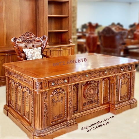 Bàn giám đốc gỗ tự nhiên Bàn Giám Đốc Gỗ Tự Nhiên