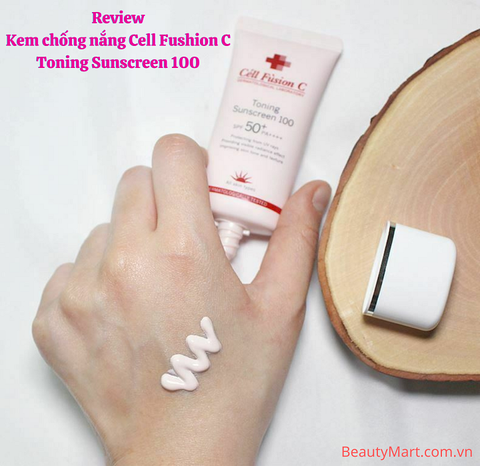 Review kem chống nắng Cell Fushion C Toning Sunscreen 100