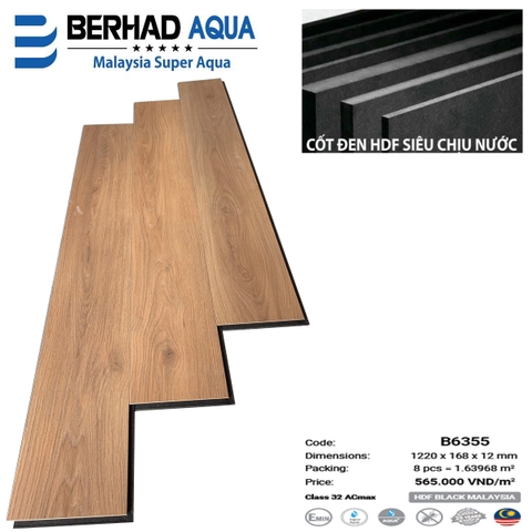 Sàn Gỗ Berhad Aqua B6355