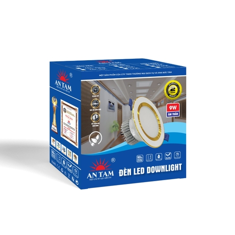 Âm Trần 9W 3 Màu, Vền Bạc, Viền Vàng.