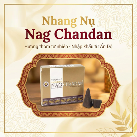 Nhang Nụ NAG Chandan - Nhang Nụ Đàn Hương Ấn Độ - Nhang Ấn Độ - Hàng Chính Hãng