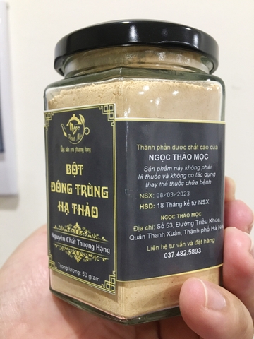 Bột Đông Trùng Hạ Thảo Nguyên Chất