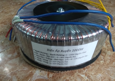 Biến áp âm ly hình xuyến dây đồng nhiều loại 1000W Cho Đẩy Công Suất