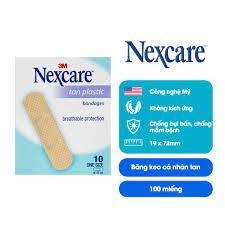 Nexcare™ Băng Keo Cá Nhân, Tan, 10 Miếng/Gói, 10 Gói/Hộp