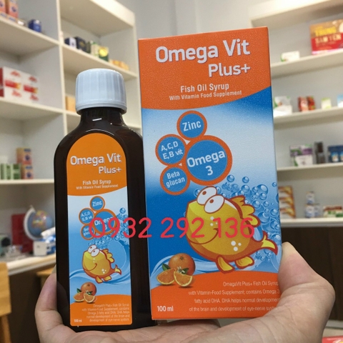 Omega Vit Plus giúp bổ não, sáng mắt cho trẻ