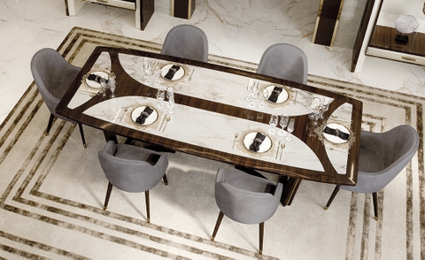 NỘI THẤT BÀN ĂN CEPPI ITALY  270x120x80h