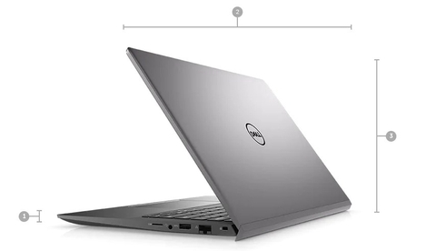 Laptop Dell Vostro 5402 (70231338)/ Gray/ Intel Core i7-1165G7 (4.70 Ghz, 12Mb)/ RAM 16GB/ 512GB SSD/ Nvidia Geforce MX330 2GB/ 14 inch FHD/ FP/ WL+BT/ 3 Cell/ Win 10H/ 1 Yr