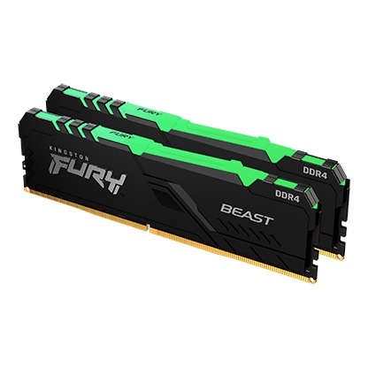 Ram Kingston FURY Beast RGB 16GB (2x8GB) DDR4 3200MHz