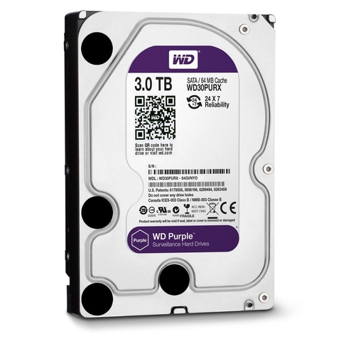 HDD 3TB tím WD purple chuyên dụng camera